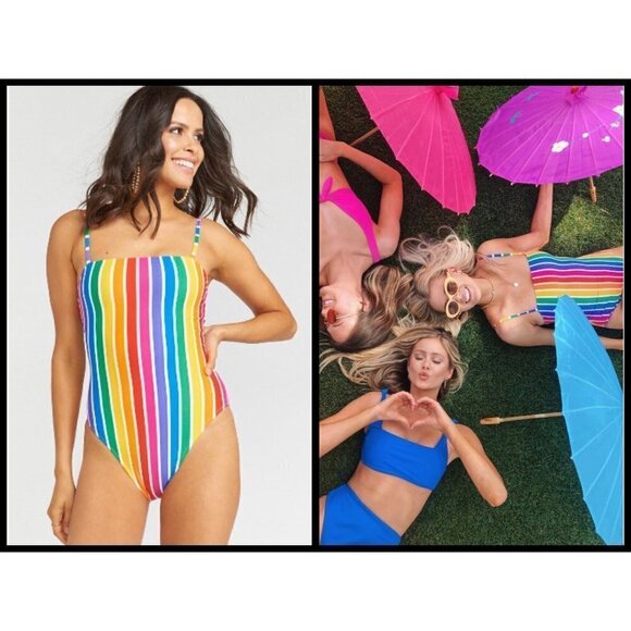 💕SHOW ME YOUR MUMU💕 One Piece Rainbow Swimsuit - Picture 1 of 8